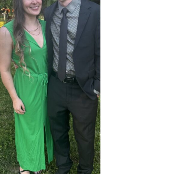 Periphery Green Dress - Picture 3 of 3